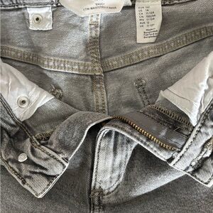 H&M Gray Denim Jeans with Gold Accents